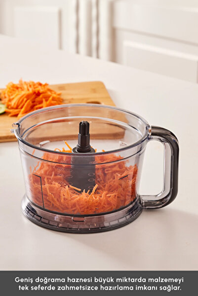 Karaca Mastermaid Prosteel 2000W Mutfak Robotu Siyah