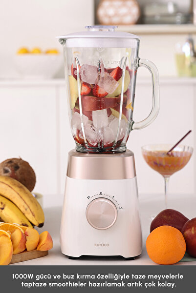 Karaca Multiblend Smoothie Blender Krem 1000w