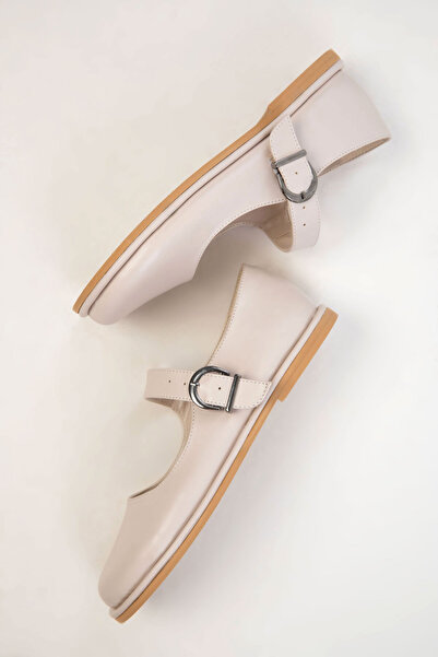 SOHO Bej Kadın Loafer Ayakkabı 20944