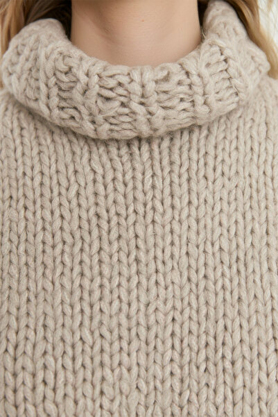 Trendyol Collection Stone Crop Turtleneck Knitwear Sweater TWOAW22BZ0058