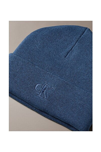 Calvin Klein Calvin Klein Men Темно-синя шапка з тонким рельєфним логотипом