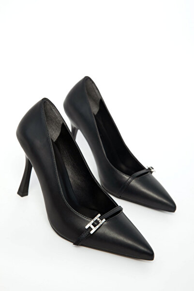 SOHO Black Women's Classic Heeled Shoes 21044