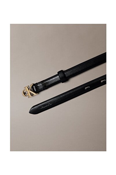 Calvin Klein Dámský opasek s pevnou 15mm přezkou s logem Hardware