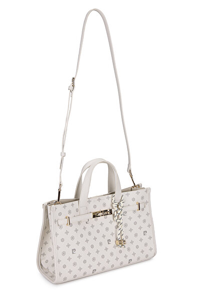 Pierre Cardin Monogram Weiße Damen-Umhängetasche 05PO25Y834-2