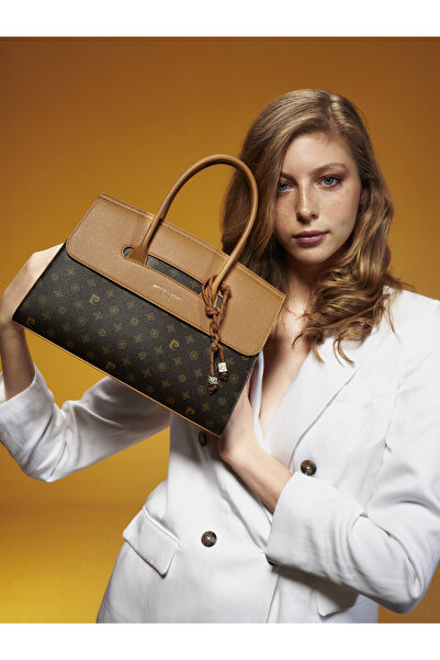 Pierre Cardin Monogram Kahve Kadın Omuz Çantası 05PO25Y286