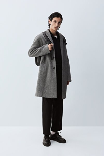 LEFTIES Чоловіче пальто з синтетичної вовни Basic
