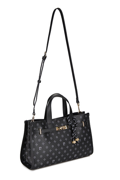 Pierre Cardin Monogram Schwarze Damen-Umhängetasche 05PO25Y834-2