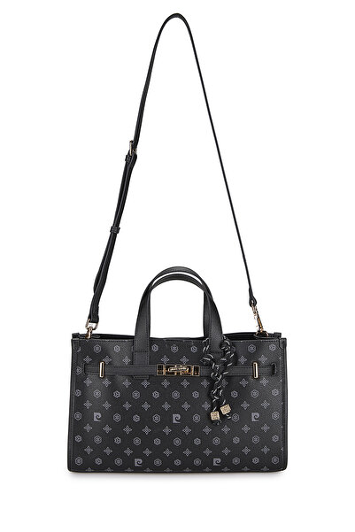 Pierre Cardin Monogram Schwarze Damen-Umhängetasche 05PO25Y834-2