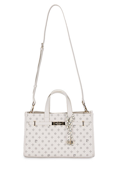 Pierre Cardin Monogram Weiße Damen-Umhängetasche 05PO25Y834-2