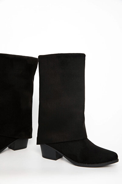 SOHO Μαύρες σουέτ γυναικείες μπότες & μποτάκια 20981