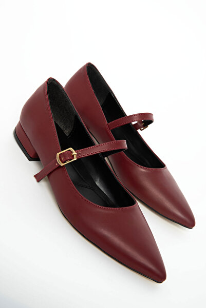 SOHO Burgundy Women's Classic Heeled Shoes 21024