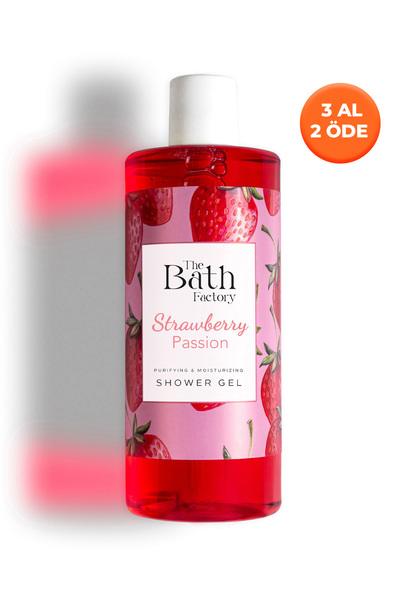 THE BATH FACTORY Nemlendirici Ve Besleyici Çilek Aromalı Duş Jeli 400 ml