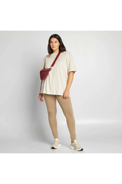 KIABI Plain short-sleeved jersey T-shirt GREY