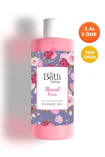 THE BATH FACTORY Nemlendirici Ve Besleyici Marvel Rose Duş Jeli 400 ml