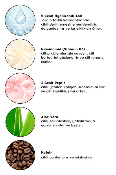 Cream Co. Nemlendirici Pürüzsüzleştirici Yenileyici Canlandırıcı Cilt Serumu Gündüz Gece Besleyici İkili