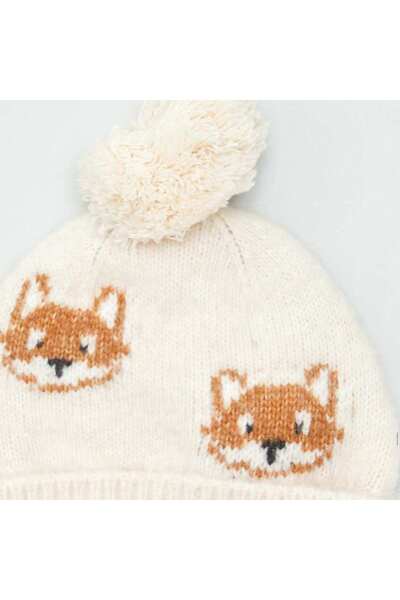KIABI Knit bobble hat BEIGE