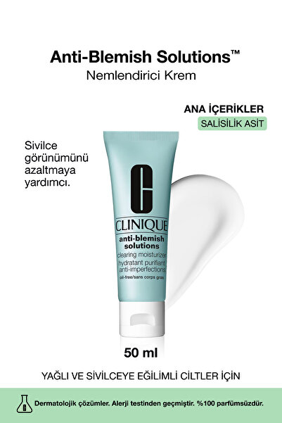 Clinique Anti-Blemish Solutions™ Yağlı, Sivilce Eğilimli Ciltler İçin Nemlend...