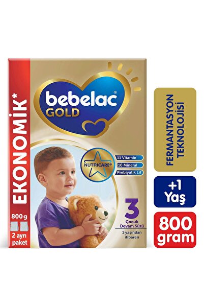 Bebelac Gold 3 Devam Sütü 1 Yaş+ 800 Gr