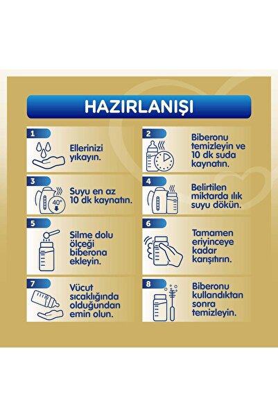 Bebelac Gold 2 Devam Sütü 6-12 Ay 800 Gr x 3 Adet 2400 Gr