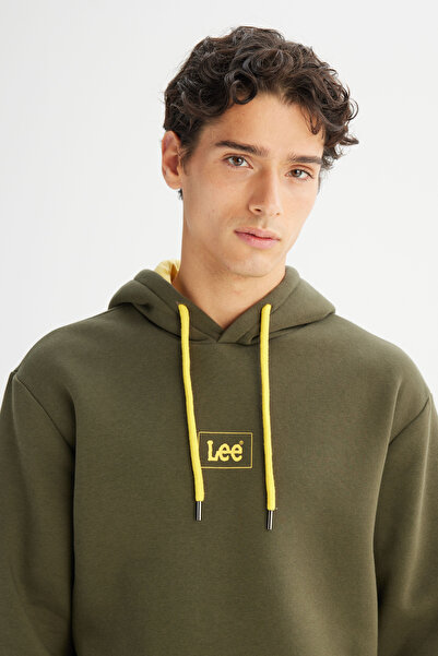 Lee Erkek Φούτερ Koyu Haki L212302801 Value Coll. Μ Χούντι