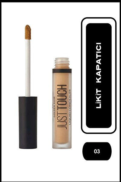 Golden Rose Just Touch Liquid Concealer 03 Vitamin E, Niacinamide, Liquid Concealer 3.5 ml