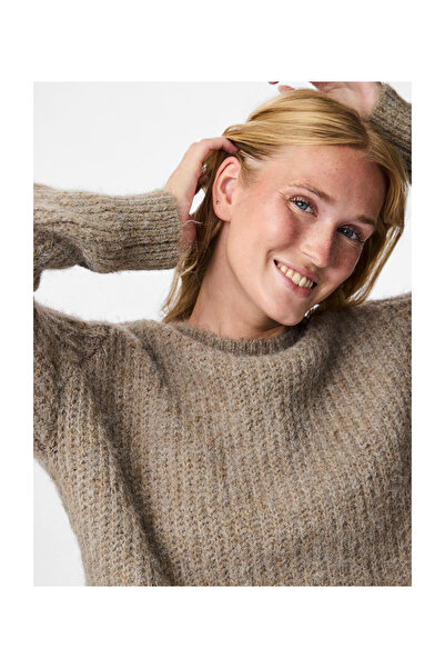 PIECES PCCLEO LS O-NECK ΧΟΝΤΡΟ ΠΛΕΚΤΟ ΝΟΥΣ ΒΕΛΤΙΩΜΕΝΟ