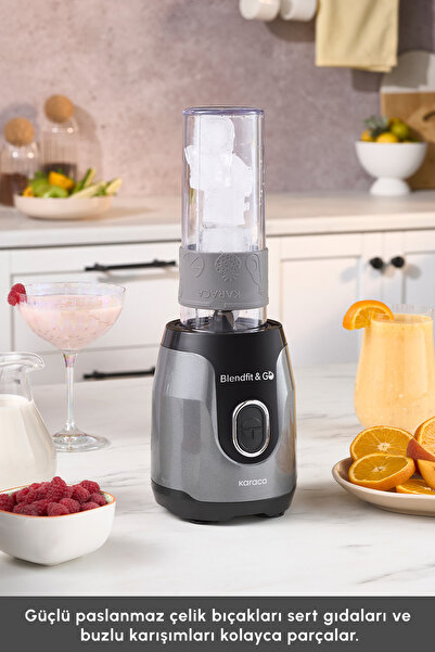 Karaca Blendfit Go Personal Kişisel Smoothie Blender Antrasit
