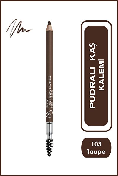 Golden Rose Eyebrow Powder Pencil No: 103 Taupe - Pudralı Fırçalı Kaş Kalemi