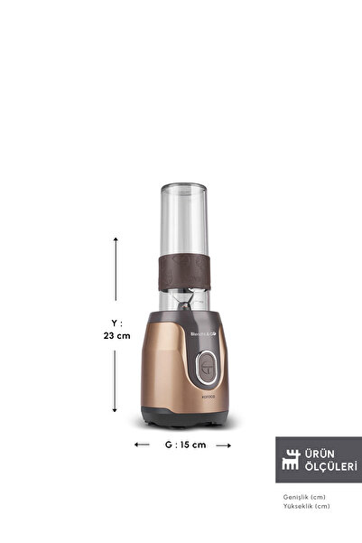 Karaca Blendfit Go Personal Kişisel Smoothie Blender Walnut Brown