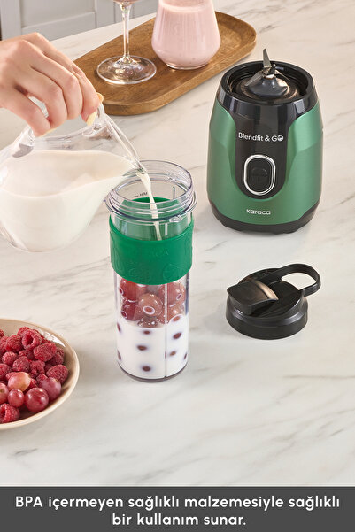 Karaca Blendfit Go Personal Kişisel Smoothie Blender Emerald Green