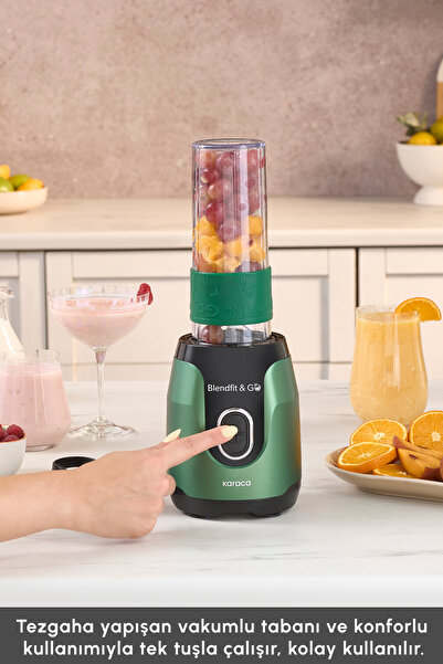 Karaca Blendfit Go Personal Kişisel Smoothie Blender Emerald Green