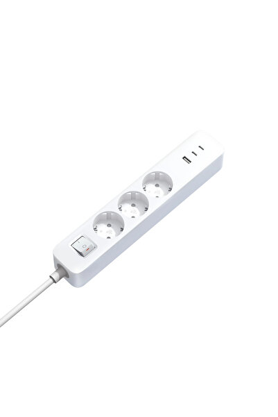 Xiaomi 20W Power Strip 3’lü Priz - 2× USB-C + 1× USB-A Hızlı Şarj (Xiaomi Tür...