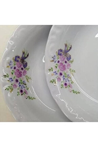 Porland Bouquet 17 Cm Pit Plate 12-Piece Dinner Plate