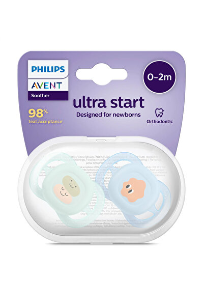 Philips Avent Suzetă ultra start PHILIPS AVENT SCF075/04, 0-2 luni, ortodonti...