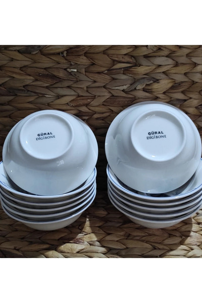 Güral Güral Porcelain Bird Model 12 Pieces 14 cm (Small) Soup Bowl