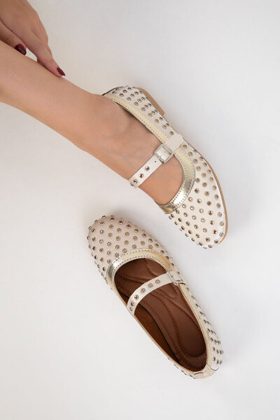 SOHO Goldene Damen-Ballerinas 20920