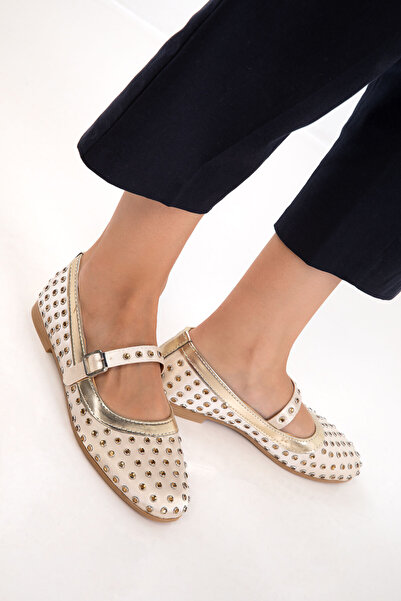 SOHO Goldene Damen-Ballerinas 20920