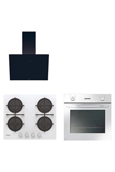 Hoover 3'lü Revona Ankastre Set (HON100W Fırın + CVG6WW Ocak + HDG6C1GBTK Davlumbaz)