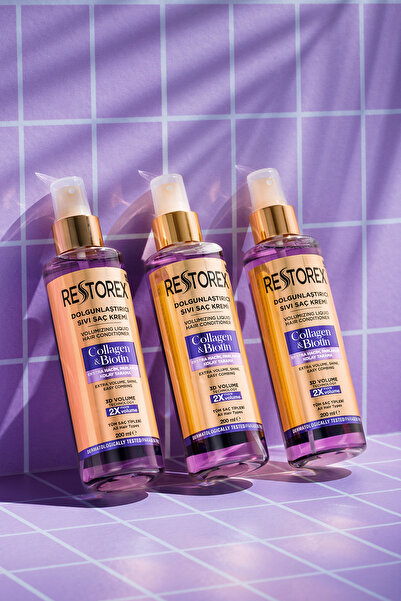 Restorex Dolgunlaştırıcı Sıvı Saç Kremi Kolajen & Biotin 200 Ml