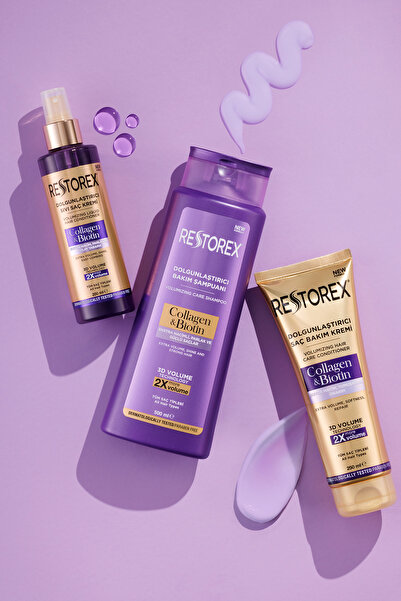 Restorex Dolgunlaştırıcı Sıvı Saç Kremi Kolajen & Biotin 200 Ml