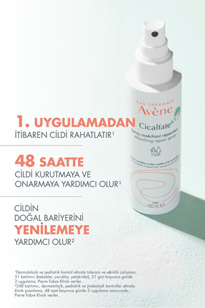 Avene Cicalfate+ Hassas Ciltler İçin Kurutucu, Yatıştırıcı ve Onarıcı Bakım Spreyi 100 ml