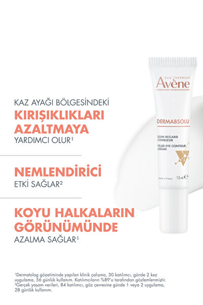 Avene DermAbsolu Düşük Göz Kapağı, Yorgunluk ve Işıltı Kaybı Yaşayan Göz Çevresi için Bakım Kremi 15 ml
