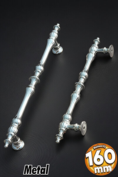 Badem10 Şehzade (PREMIUM) Dulap cu sertar de bucătărie Dulap Crom 160 mm Butoane metalice