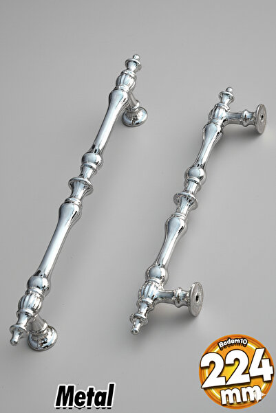 Badem10 Şehzade PREMIUM Dulap Sertar Bucătărie Club Cromat Mânere Metalice 224 Mm