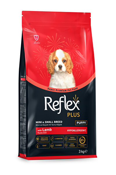 Reflex Plus Hipoalerjenik Mini ve Küçük Irklar için Kuzu Etli Yavru Köpek Maması 3 kg