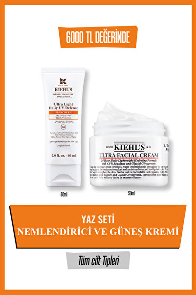 Kiehl's SPF50 Güneş Kremi ve Ultra Facial Nemlendirici İkili Yaz Seti