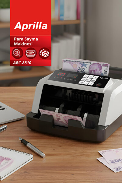Aprilla Abc-8810 Otomatik Para Sayma Makinesi – 1000 Adet/Dakika