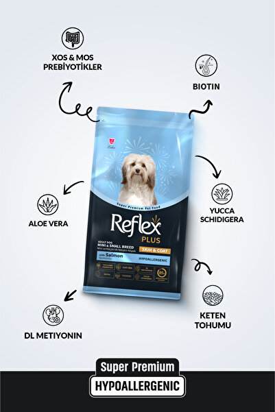 Reflex Plus Hipoalerjenik Mini ve Küçük Irklar için Somonlu Yetişkin Köpek Maması 3 kg