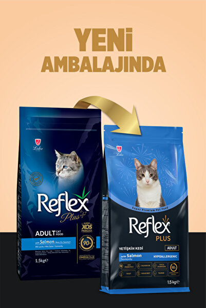 Reflex Plus Hipoalerjenik Somonlu Yetişkin Kedi Maması 1,5 kg