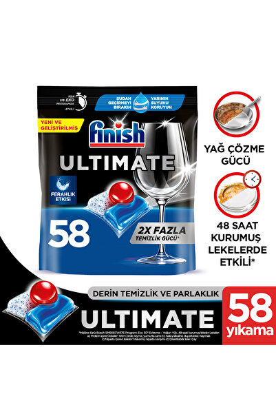Finish Ultimate 58 Kapsül Bulaşık Makinası Deterjanı